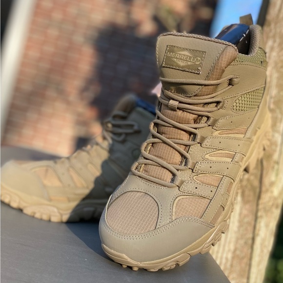 X SOLD X 🆕 Men’s Merrell Tactical Moab 2 Mid Boots! Sz 10 - Picture 5 of 11